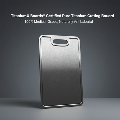 TitaniumX Boards® Certified Pure Titanium Cutting Board