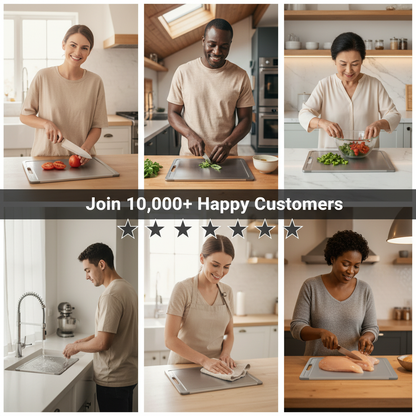 TitaniumX Boards® Certified Pure Titanium Cutting Board